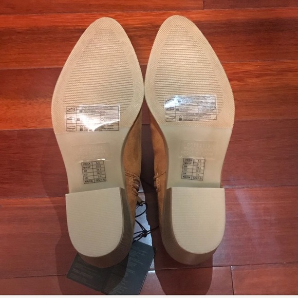 NWT Faux Suede Braided Ankle Booties - Picture 5 of 5